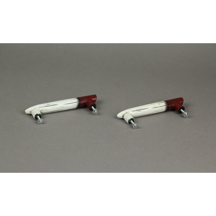 Zeckos Set Of 12 Rustic Resin Vintage Fishing Lure Drawer Pulls